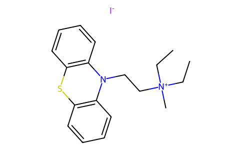 Ammonium, diethylmethyl(2-(10-phenothiazinyl)ethyl)-, iodide 77967-09-0